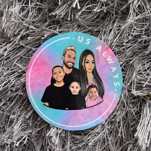 Family Tie Dye Sticker