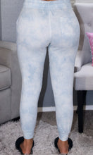 Load image into Gallery viewer, Blue Tie Dye Joggers go
